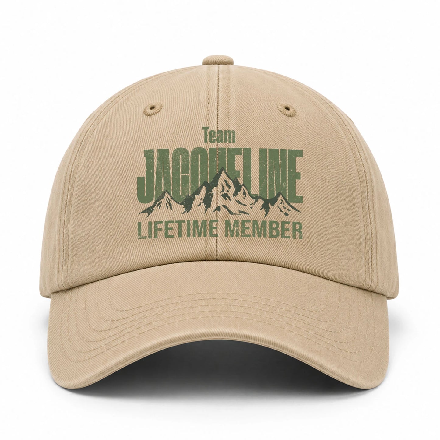 Team Your Name Lifetime Member Mountain Cap JACQUELINE 13K1 C58PF