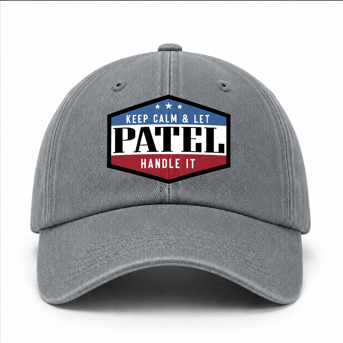 Keep Calm & Let Your Name Handle It Washed Cap PATEL 13K1 C87PF