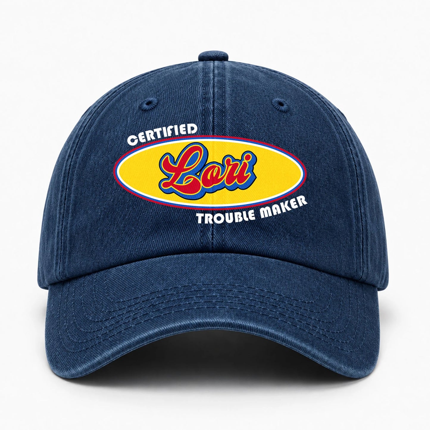 Certified Your Name Trouble Maker Washed Cap LORI 13K1 C73PF
