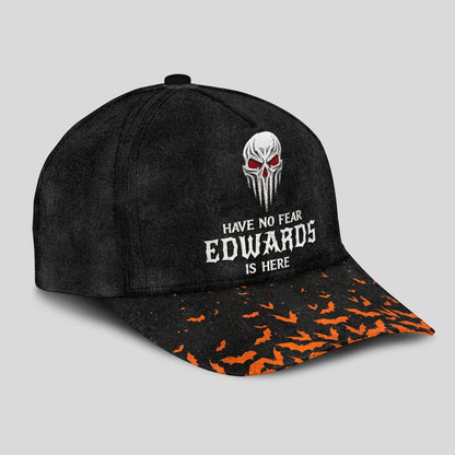 The Horrors Persist But So Does Your Name Skull Halloween Cap EDWARDS 13K1 C125PF