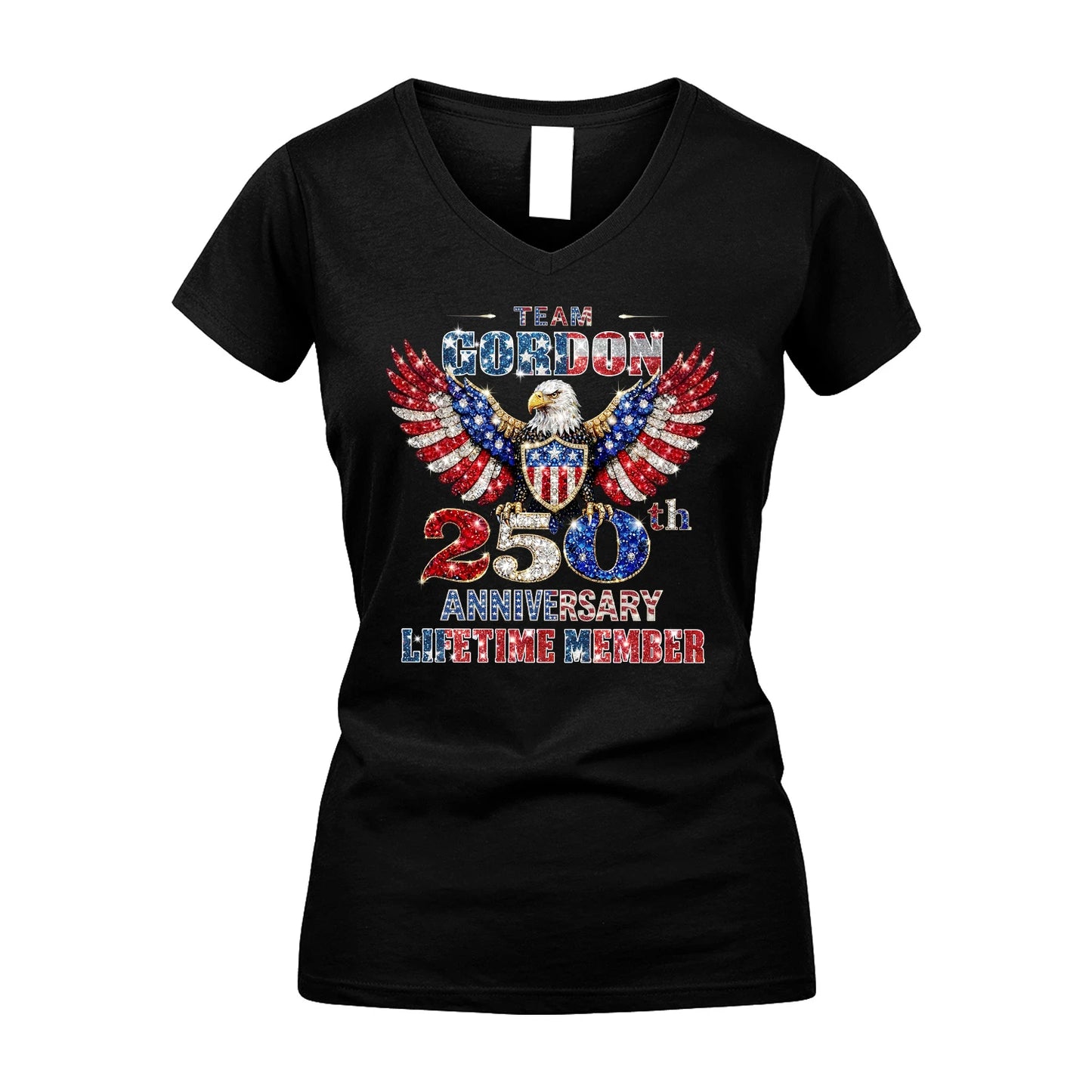 GORDON 13K1-523 Personalized "Team...Lifetime Member" America 250 Design