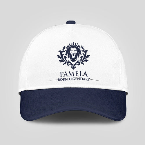 Born legendary lion blue and white baseball cap PAMELA 13K1 C185PF