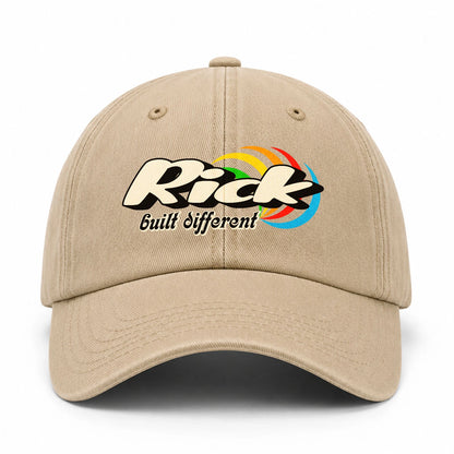 Your Name Built Different Retro Washed Cap RICK 13K1 C55PF