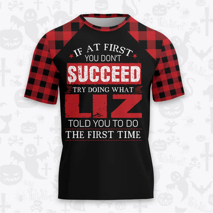 LIZ Buffalo Plaid Pajamas Set Tshirt & Pants 13K1-EV2