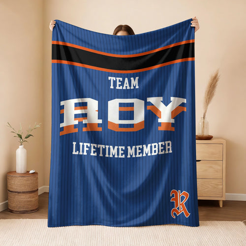 Team Your Name Lifetime Member Basketball Fleece Blanket ROY 13K1 BK47