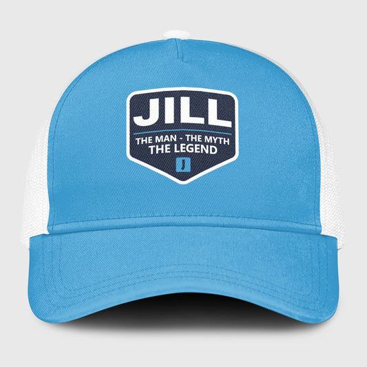 The Man The Myth The Legend Light Blue Mesh Cap JILL 13K1 C190PF
