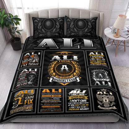 ALI Limited Edition Personalized Bedding Set 13K1-BS2
