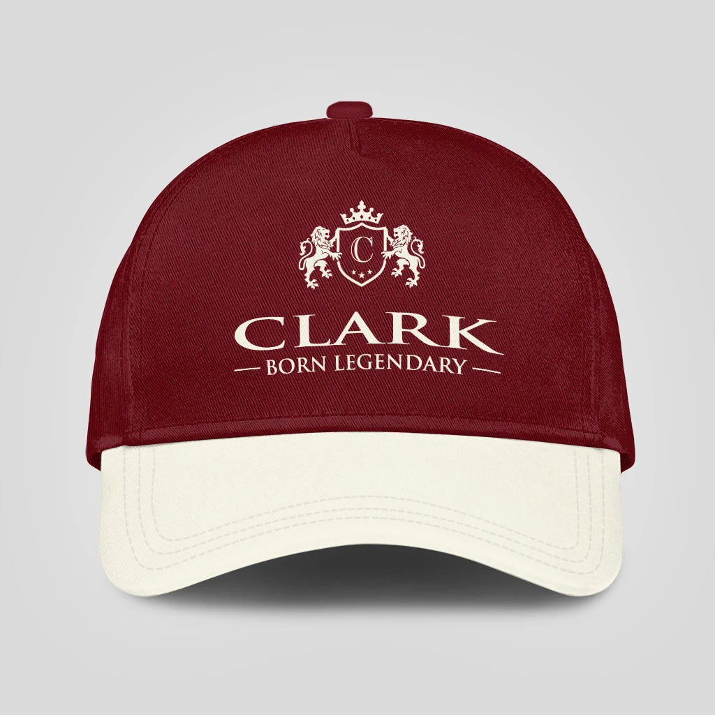 Born Legendary Burgundy And Beige Cap CLARK 13K1 C181PF