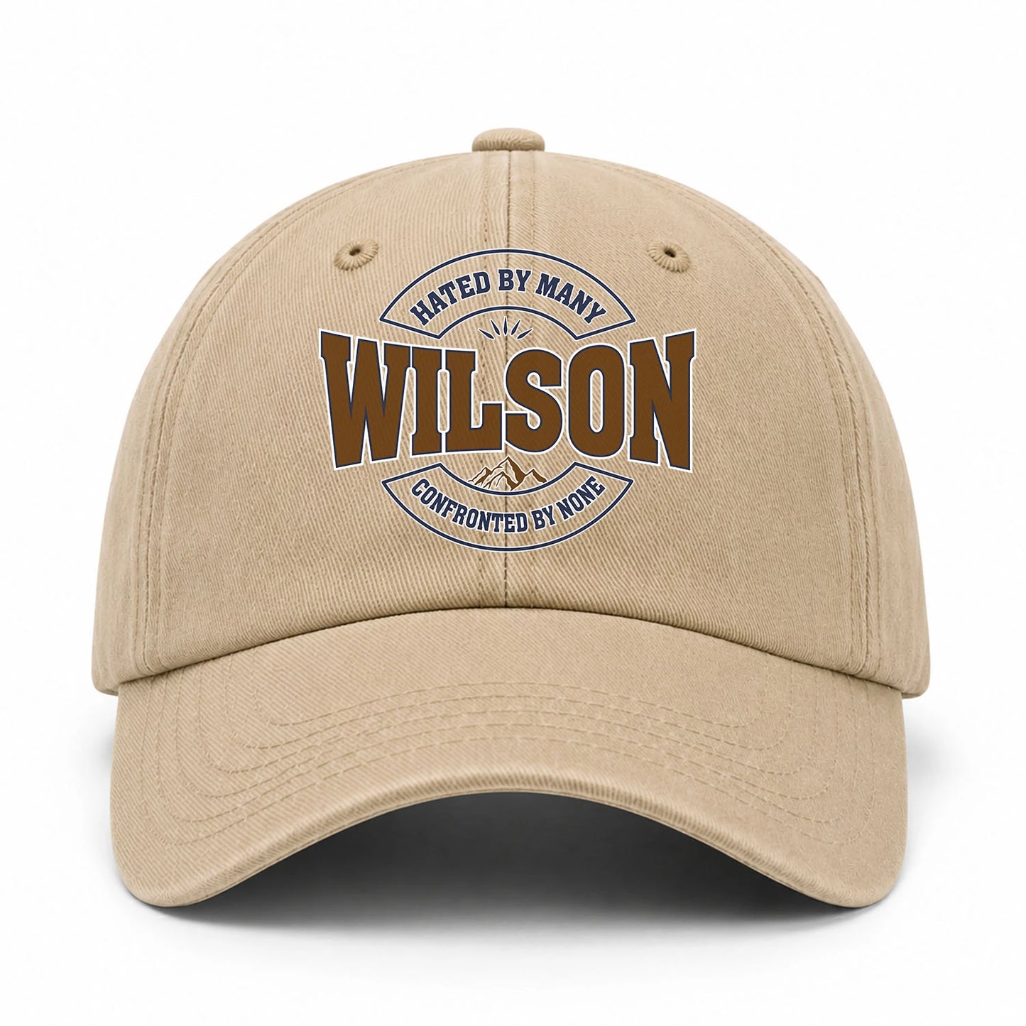 Hated By Many Confronted By None Washed Cap WILSON 13K1 C36PF