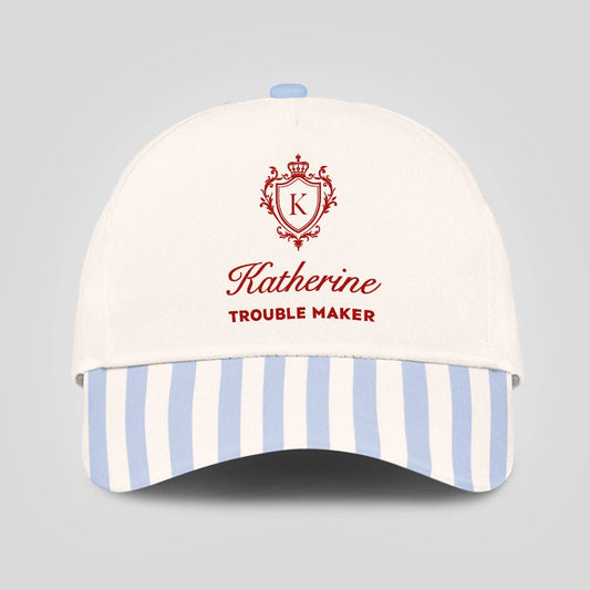 Trouble Maker Stripped Blue Beach Cap KATHERINE 13K1 C74PF