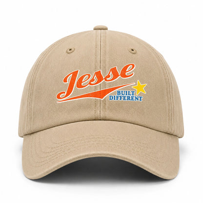 Your Name Built Different Logo Washed Cap JESSE 13K1 C56PF