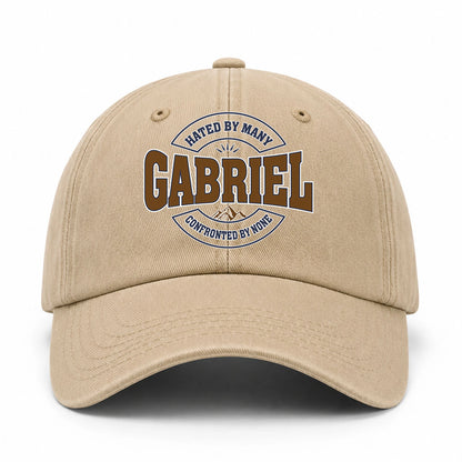 Hated By Many Confronted By None Washed Cap GABRIEL 13K1 C36PF
