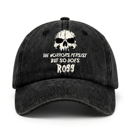 The Horrors Persist But So Does Your Name Cool Skull Washed Cap ROSS 13K1 C134PF