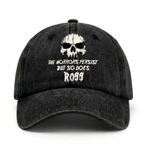 The Horrors Persist But So Does Your Name Cool Skull Washed Cap ROSS 13K1 C134PF