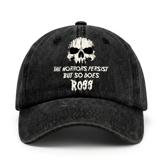 The Horrors Persist But So Does Your Name Cool Skull Washed Cap ROSS 13K1 C134PF