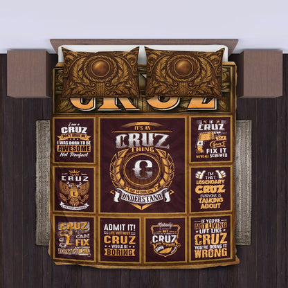 CRUZ Limited Edition Personalized Bedding Set 13K1-BS3