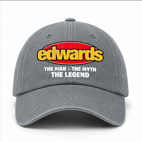 The Man The Myth The Legend Vintage Logo Washed Cap EDWARDS 13K1 C162PF