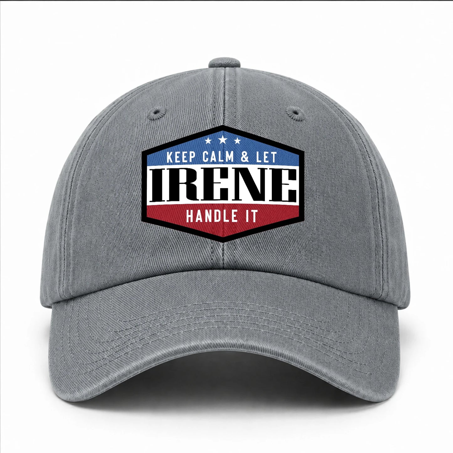 Keep Calm & Let Your Name Handle It Washed Cap IRENE 13K1 C87PF