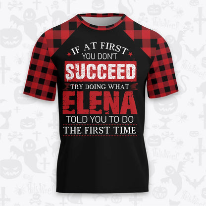 ELENA Buffalo Plaid Pajamas Set Tshirt & Pants 13K1-EV2