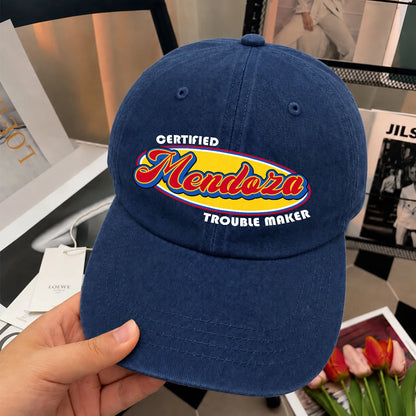 Certified Your Name Trouble Maker Washed Cap MENDOZA 13K1 C73PF