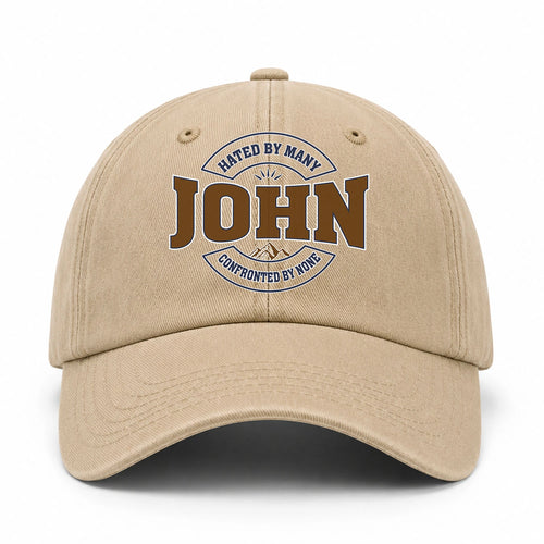 Hated By Many Confronted By None Washed Cap JOHN 13K1 C36PF