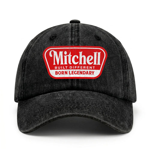 Built Different Born Legendary Red Logo Washed Cap MITCHELL 13K1 C63PF