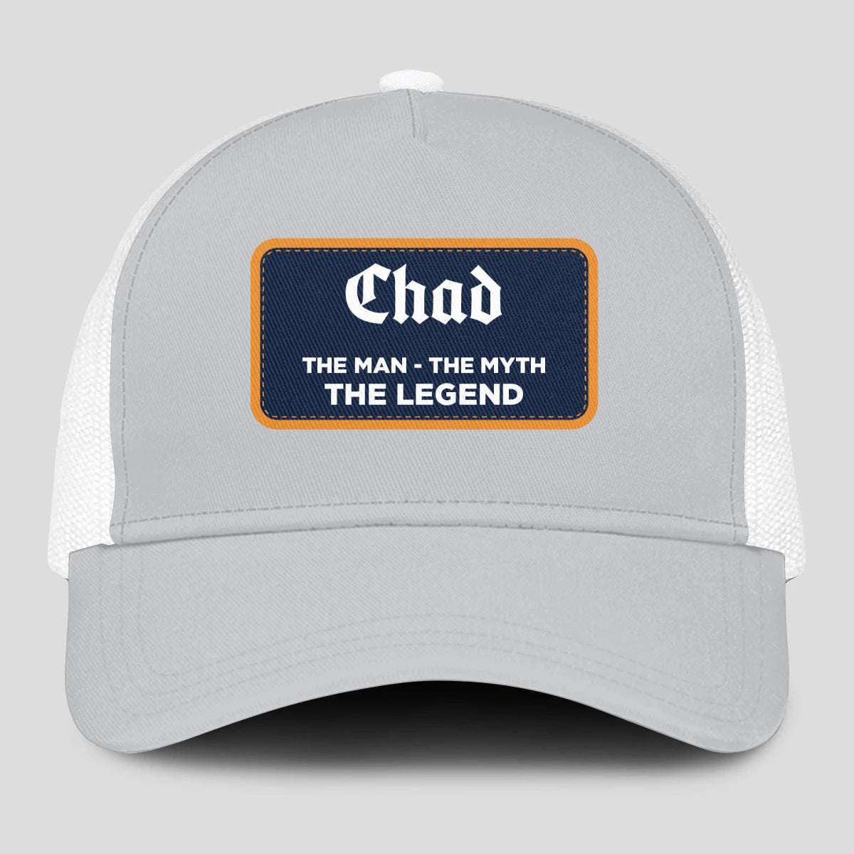 The Man The Myth The Legend Gray Mesh Cap CHAD 13K1 C204PF