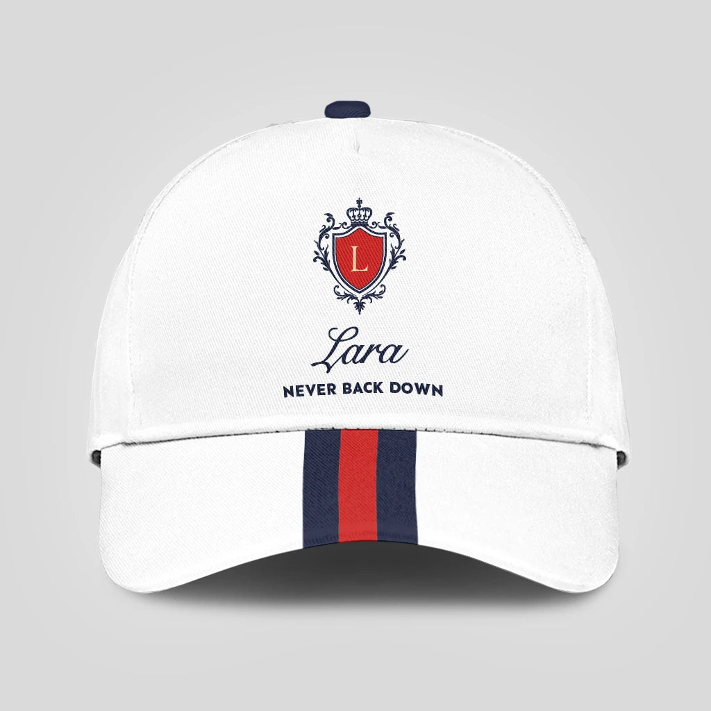 Never Back Down Stripped Cap LARA 13K1 C86PF