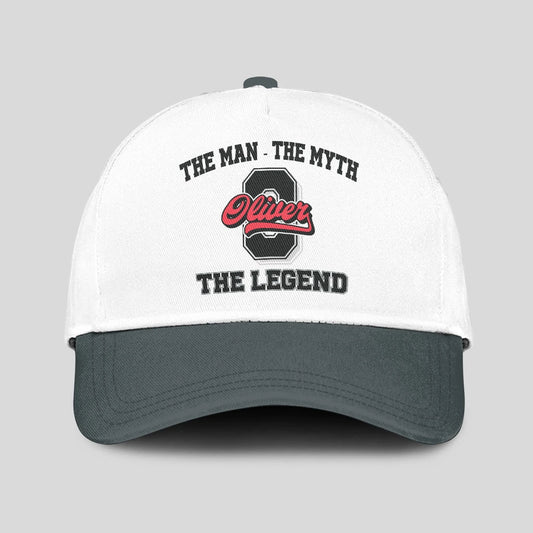 The Man The Myth The Legend Custom Initial Letter And Name Cap OLIVER 13K1 C38PF
