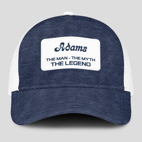 The Man The Myth The Legend Blue Denim Mesh Cap ADAMS 13K1 C194PF
