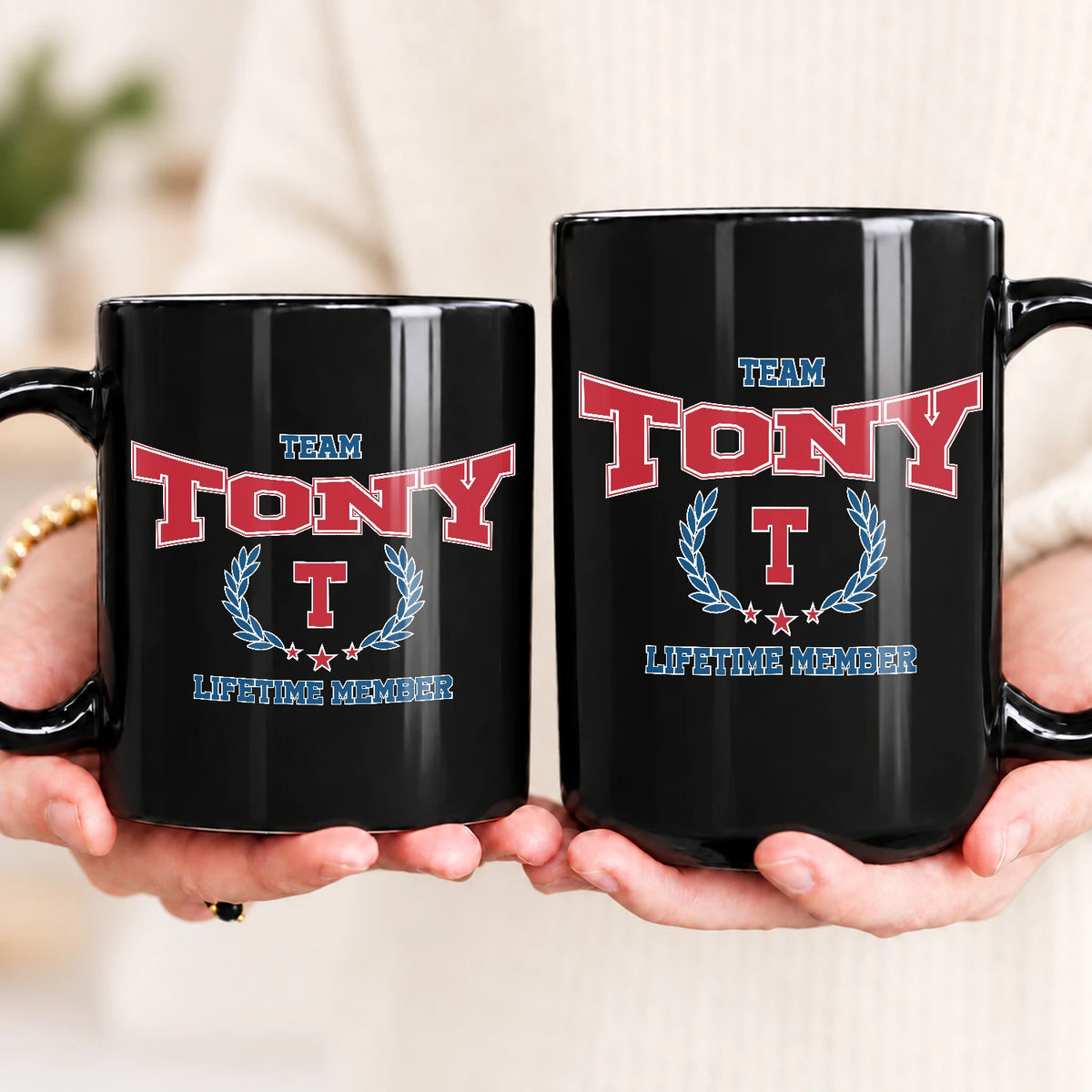 Team Your Name Lifetime Member Sporty Mug TONY 13K1 MG09