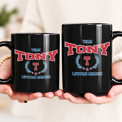 Team Your Name Lifetime Member Sporty Mug TONY 13K1 MG09