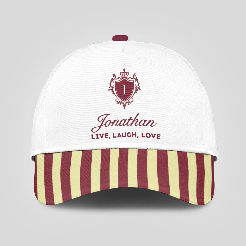 Live Laugh Love Burgundy And Yellow Cap JONATHAN 13K1 C120PF