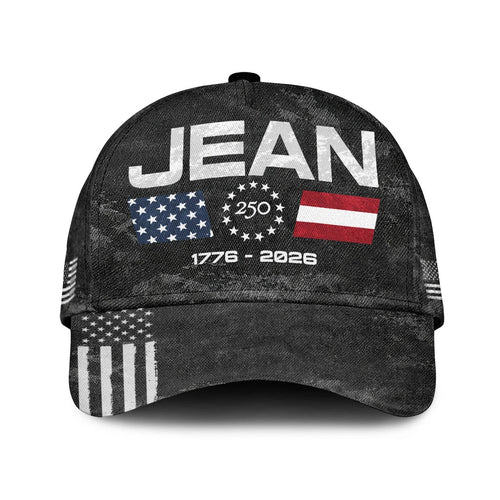 JEAN 13K1-C13PF 250th Anniversary Patriotic Baseball Cap 1776–2026