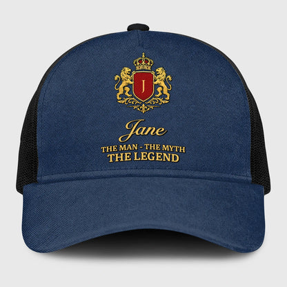 The Man The Myth The Legend Royal Blue Mesh Cap JANE 13K1 C187PF