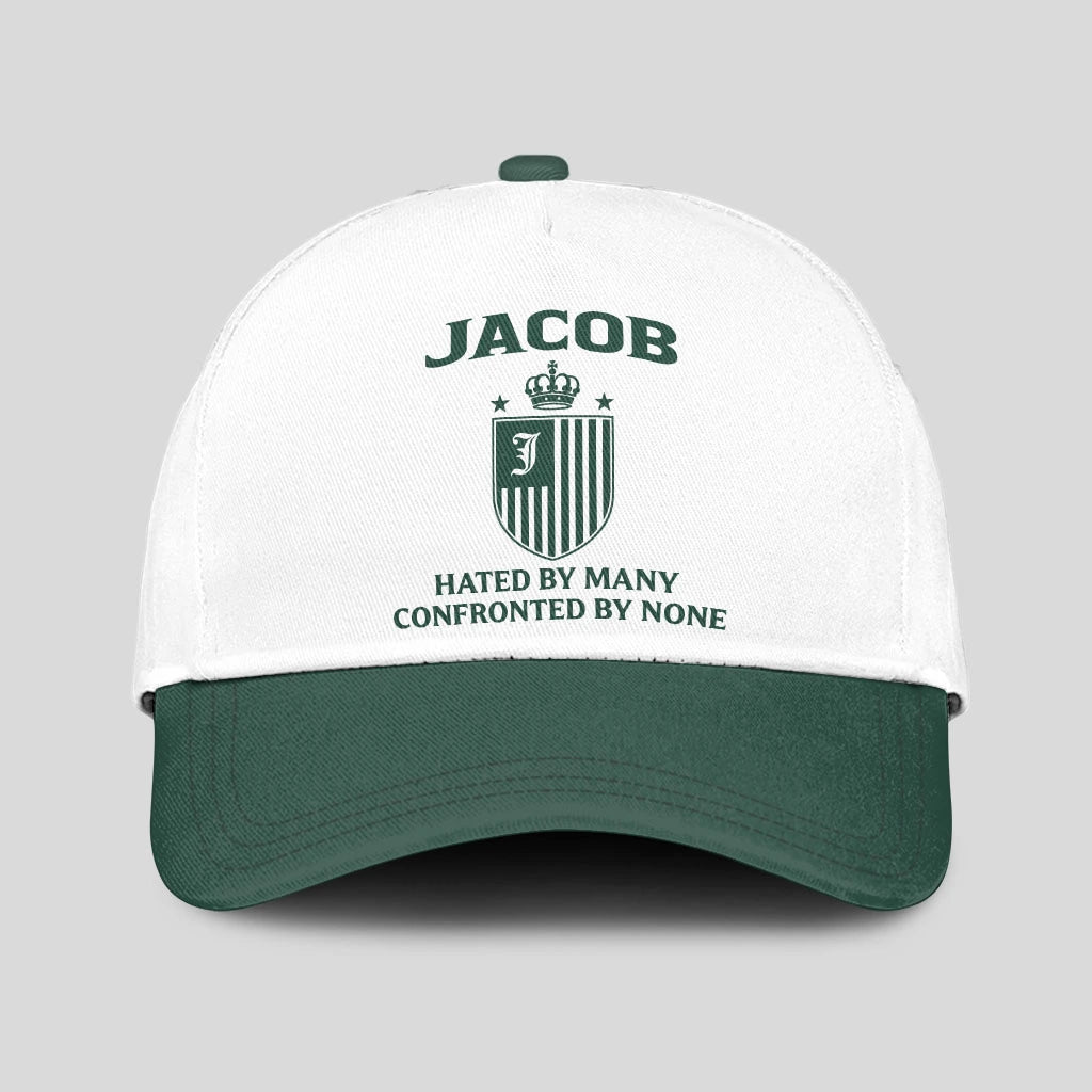 Hated By Many Confronted By None Luxury Logo Cap JACOB 13K1 C41PF