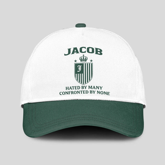 Hated By Many Confronted By None Luxury Logo Cap JACOB 13K1 C41PF