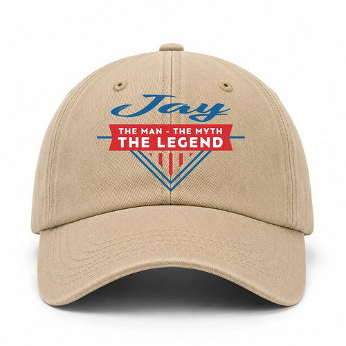 The Man The Myth The Legend Logo Washed Cap JAY 13K1 C37PF