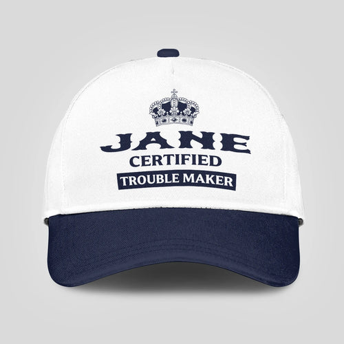 Certified Your Name Trouble Maker Washed Cap JANE 13K1 C148PF