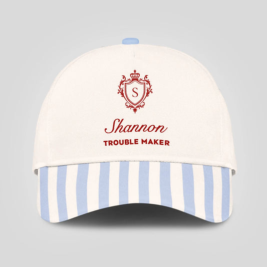 Trouble Maker Stripped Blue Beach Cap SHANNON 13K1 C74PF