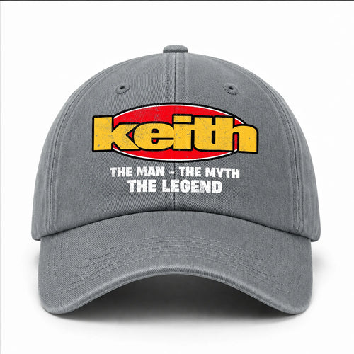 The Man The Myth The Legend Vintage Logo Washed Cap KEITH 13K1 C162PF