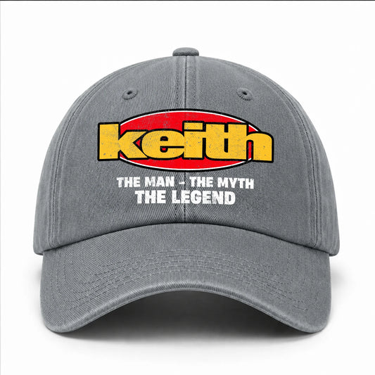 The Man The Myth The Legend Vintage Logo Washed Cap KEITH 13K1 C162PF