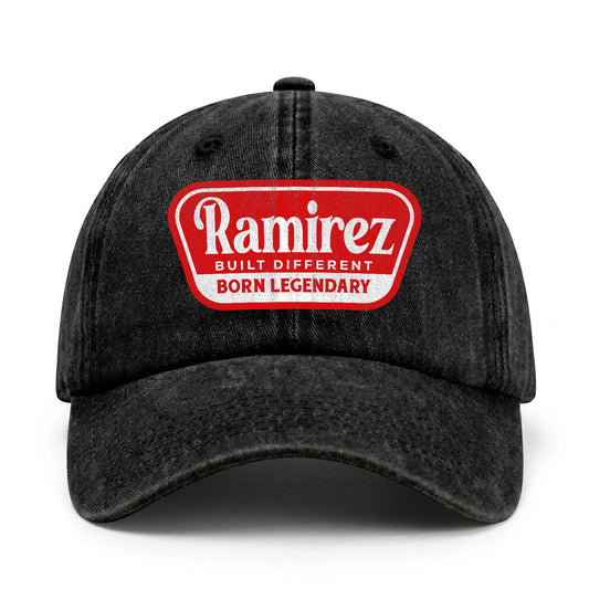 Built Different Born Legendary Red Logo Washed Cap RAMIREZ 13K1 C63PF