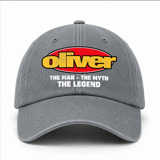 The Man The Myth The Legend Vintage Logo Washed Cap OLIVER 13K1 C162PF
