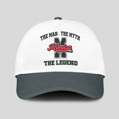 The Man The Myth The Legend Custom Initial Letter And Name Cap MONICA 13K1 C38PF