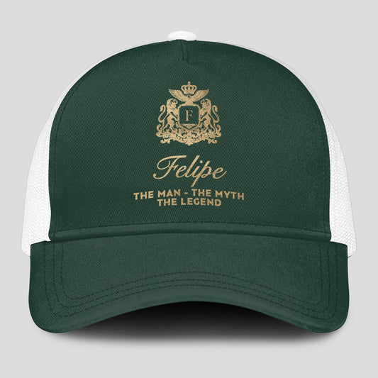 The Man The Myth The Legend Sage Green Mesh Cap FELIPE 13K1 C192PF
