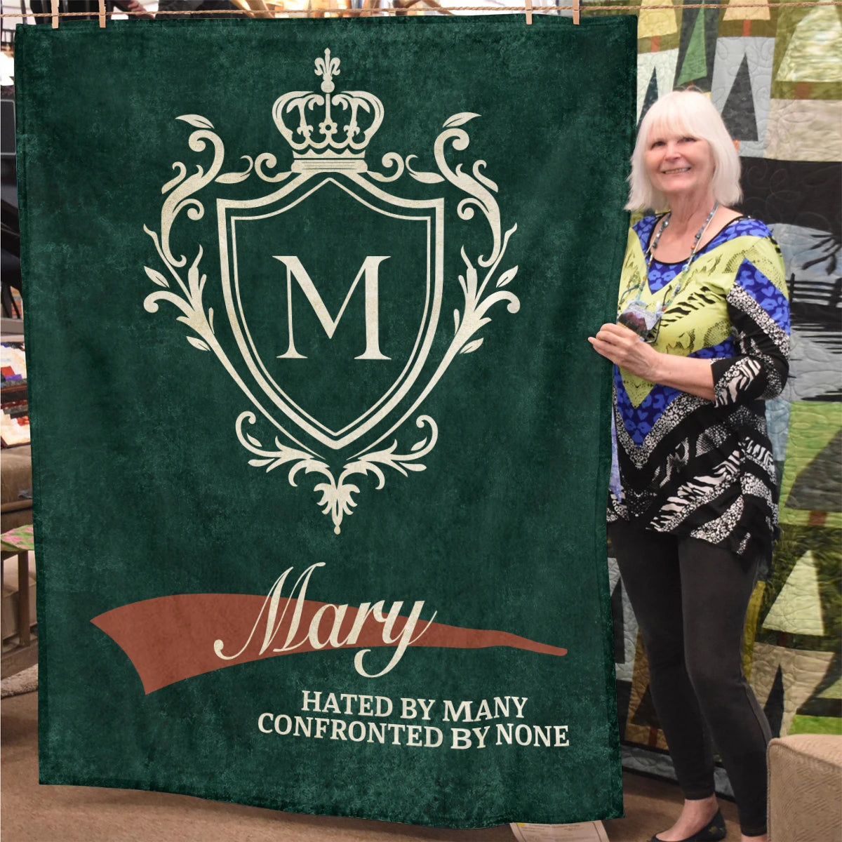 Hated by Many Confronted by None Old Money Blanket MARY 13K1 BK19