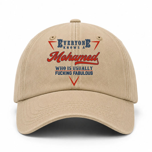 Everyone Knows A Your Name Who Is Usually Fucking Fabulous Washed Cap MOHAMED 13K1 C53PF
