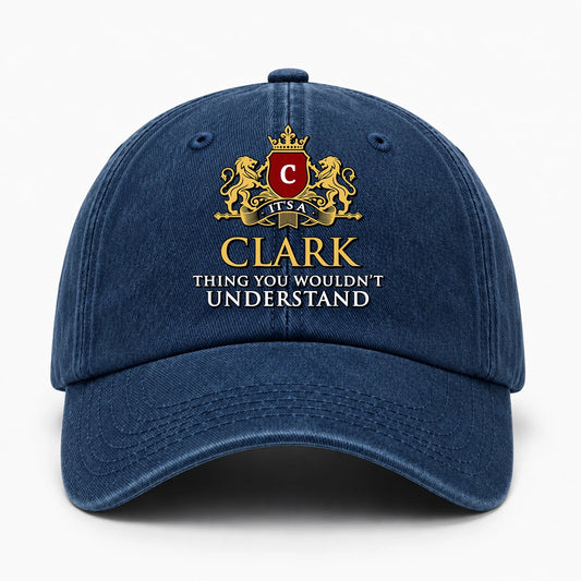 It's A Your Name Thing You Wouldn't Understand Royal Blue Washed Cap CLARK 13K1 C184PF