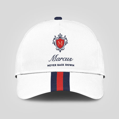 Never Back Down Stripped Cap MARCUS 13K1 C86PF